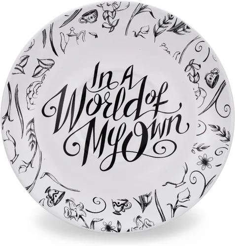 Vista 2 de Disney Alicia en el país de las maravillas World of My Own - Juego de taza de té y platillo de cerámica de 12 onzas Juego de regalo de fiesta