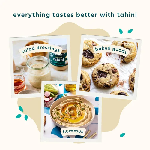 Vista 6 de Tahini Soom Foods con puro sésamo molido, 11 onzas (2 paquetes).