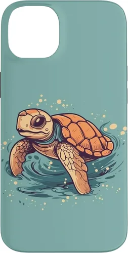 Vista 15 de Funda para iPhone SE (2020) / 7 / 8 Cute Kawaii Sea Turtle in the Ocean