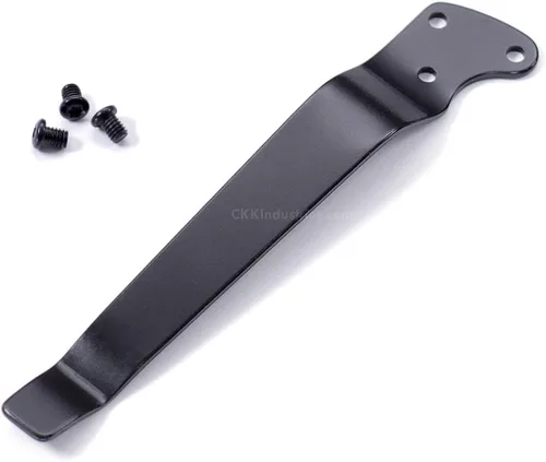 Vista 24 de EZSMITH (Modelo 1 Pinza de bolsillo universal - (Acabado táctico negro) - Pinza de bolsillo de repuesto para cuchillos plegables, teléfonos Modelo 1