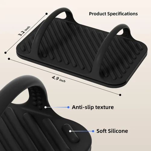 Vista 7 de ELETIUO Soporte universal de silicona para cargador de laptop, organizador de montaje de ladrillo de alimentación bajo el escritorio para ladrillos