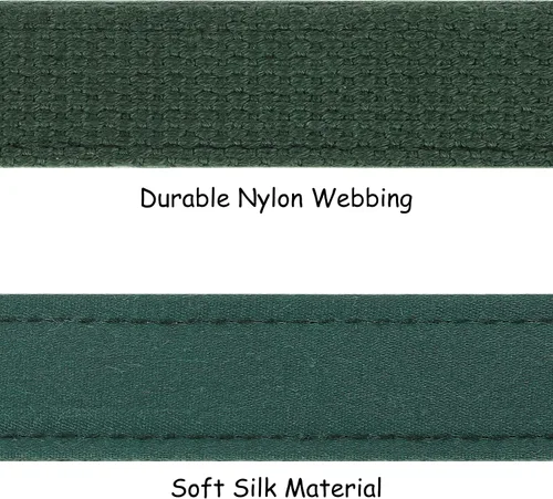 Vista 4 de Lionet Paws Arnés para perro, arnés de nailon de seda ajustable sin tirones con hebilla de metal para perros pequeños, fácil caminar, verde oscuro
