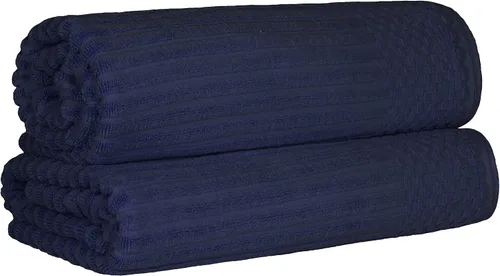 Vista 133 de Superior Juego de 6 toallas de algodón sólido y acanalado, toallas de cara de 13 x 13 pulgadas, toallas de mano de 16 x 28 pulgadas, toallas de baño