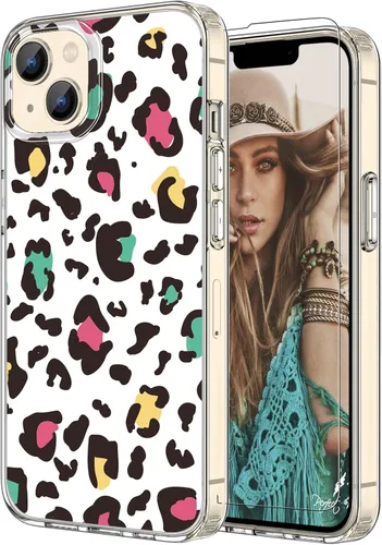 Vista 11 de Funda para iPhone 12 para mujer, [con protector de pantalla] ajuste delgado, diseño floral bohemio, lindo iPhone 12 Pro, patrón que nunca se