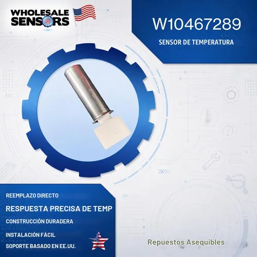 Vista 2 de Reemplazo del sensor de temperatura de la lavadora W10467289 para Whirlpool garantía de 12 meses
