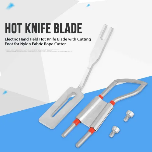 Vista 2 de Cuchillo caliente eléctrico, herramienta de corte de acero de aleación, liso para correa tejida plástica de la cuerda de la tela de nylon