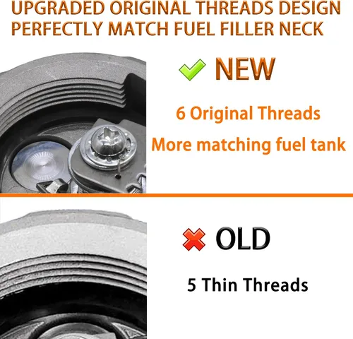 Vista 6 de Fokes Tapa de Combustible Diésel con Bloqueo de 2 3/8" Compatible con Freightliner M2 Camiones Semi de Caja Pequeños Tanque de Combustible, Tapa