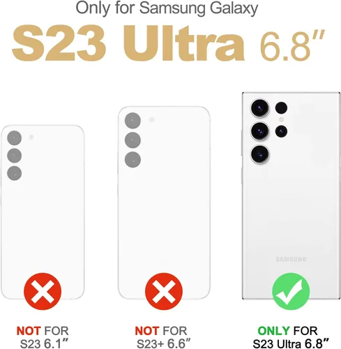 Vista 2 de SURITCH Funda para Samsung Galaxy S23 Ultra, [Protector de Pantalla Integrado] [Protección de Doble Capa] Protección Completa Resistente a Golpes
