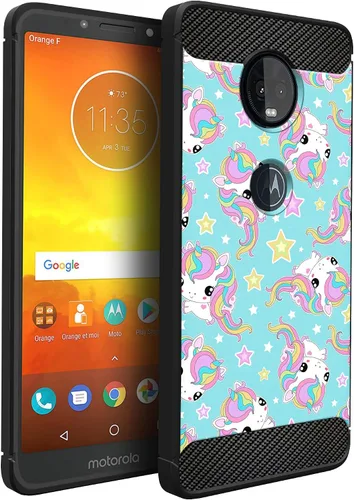 Vista 32 de CasesOnDeck - Funda compatible con Motorola Moto Z4 / Moto Z4 Play, funda de diseño de Moto Z4 Play, delgada, flexible, elegante, protección contra