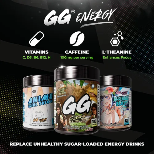 Vista 6 de Gamer Supps GG® Energy - Guacamole Gamer Fart 9000 por TheRussianBadger (100 porciones) – Mezcla energética gaming y nootrópica apta para keto, sin