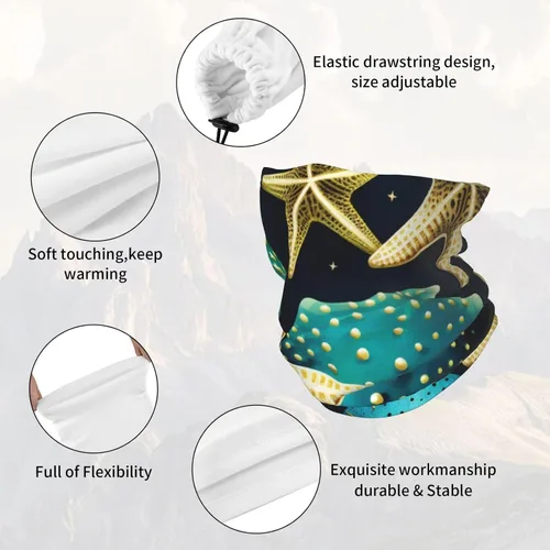 Vista 7 de Polaina para el cuello, máscara facial, cubierta de protección solar, gorro y pasamontañas