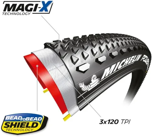 Vista 5 de Michelin Neumáticos Power Gravel: listos para usar sin cámara, Bead2Bead Protek, Magi-X Comp bike-tires