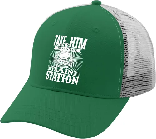 Vista 2 de Cap Take Him to The Train Station Dad Hats for Women Vintage Denim Dad Hat Adjustable