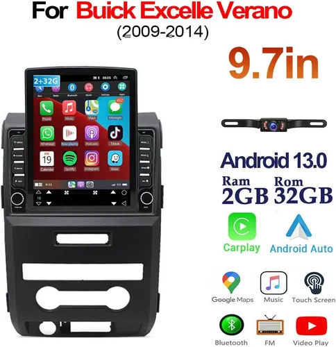 Vista 7 de Android 13 Estéreo de coche para Ford F150 2009 2010 2011 2012 2013 2014 con Carplay inalámbrico Android Auto 9.7 '' pantalla táctil 2G+32G coche