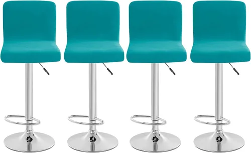 Vista 14 de Fundas para asiento de bar de terciopelo, fundas cuadradas para taburete de bar, fundas para silla de altura de mostrador (2, burdeos)