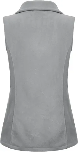 Vista 43 de SeSe Code Chaleco de forro polar ligero con cremallera frontal y bolsillos para mujer
