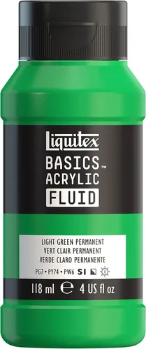 Vista 63 de Liquitex BASICS - Pintura acrílica fluida, botella de 4 onzas, tono permanente carmesí lizarina Super Versatile, Fine Art Pigments; Fluid