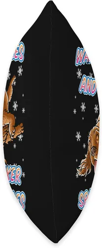 Vista 2 de BCC Cocker Spaniel Shirts & Dog Lover Gifts Warm Snuggles and Cocker Spaniel Cuddles - Almohada de Navidad para perros, 16.0 x 16.0 in, multicolor