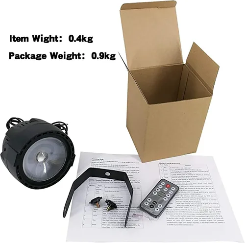 Vista 6 de SHEHDS Luces LED de 30 W COB Wash RGB 3 en 1 luces de fiesta con control remoto y DMX, activado por sonido para bodas, Navidad, espectáculos