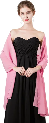 Vista 14 de Chales/mantones de gasa suave para vestidos, accesorios de mujer