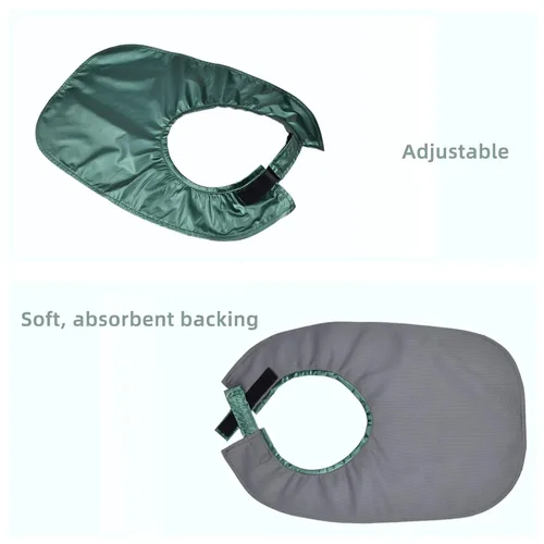 Vista 3 de Cubierta de ducha de traqueotomía, protector de estoma para traqueotomía y laringectomía, protector de ducha ajustable para estoma