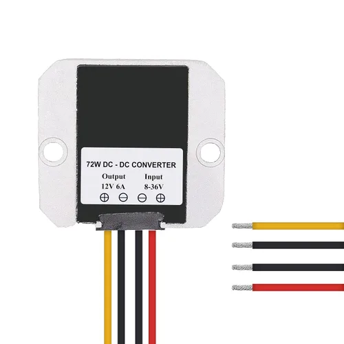 Vista 2 de 8-36V a 12V 6A 72W transformador reductor/ascendente DC a DC Buck Convertidor Carrito de golf Fuente de alimentación