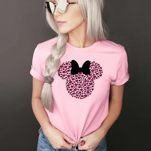 Vista 2 de Leopardo, Minnie Camisa, Cheetah Minnie Camisa, Animal Kingdom, Camisa Safari Casual Manga Corta Camisa