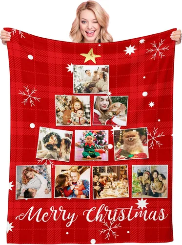 Vista 16 de Manta personalizada con texto fotográfico, manta personalizada con imagen para niños, madres, padres, amantes de mascotas, manta de franela