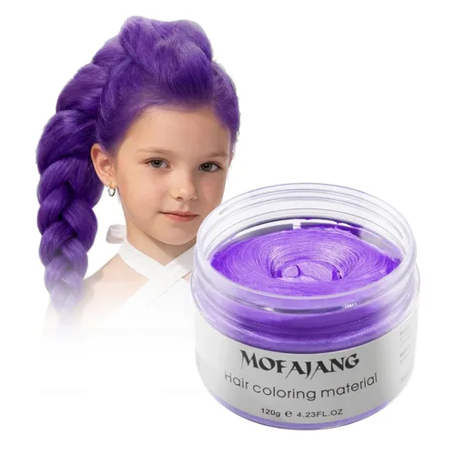 Vista 13 de Pomadas de cera de color blanco para el cabello, 4.23 onzas, material de cera natural para colorear el cabello, desechable, arcillas cenizas