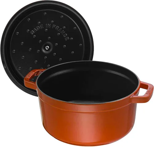 Vista 2 de Staub olla de hierro cocotte redonda de 6-1/4 cuartos de galón