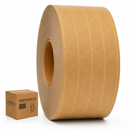 Vista 8 de GGR Supplies T.R.U. WAT-WAE - Cinta adhesiva de papel kraft reforzada activada por agua, cinta de embalaje a prueba de manipulaciones para envíos