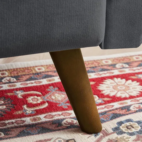 Vista 7 de Sofá Loveseat de 48", Sofá de Amor de 2 Plazas Moderno de Mediados de Siglo, Sofás Pequeños para Sala de Estar, Dormitorio, Apartamento, 2 Almohadas