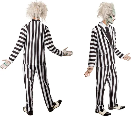 Vista 2 de Rubie's Disfraz de Beetlejuice Deluxe para hombre, Multi