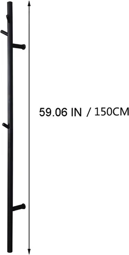 Vista 6 de Calentador de toallas eléctrico, toallero térmico con 3 ganchos, interruptor LED de acero inoxidable 304, calentador de toallas de baño montado