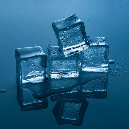 Vista 5 de Cubitos de hielo falsos, hielo cristalino acrílico artificial, 10mm/0.39 en 0.394 in-200 piezas