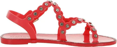 Vista 3 de Kenneth Cole REACTION Sandalia Dahlia Jelly Jewel para mujer con plataforma plana