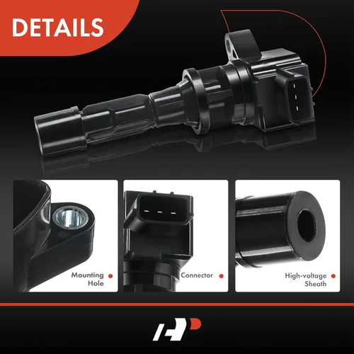 Vista 5 de A-Premium Paquete de bobinas de encendido del motor compatible con Mazda Compatible con Mazda 3 2010-2013 Mazda 5 2008-2010 2012-2015 Juego de 4
