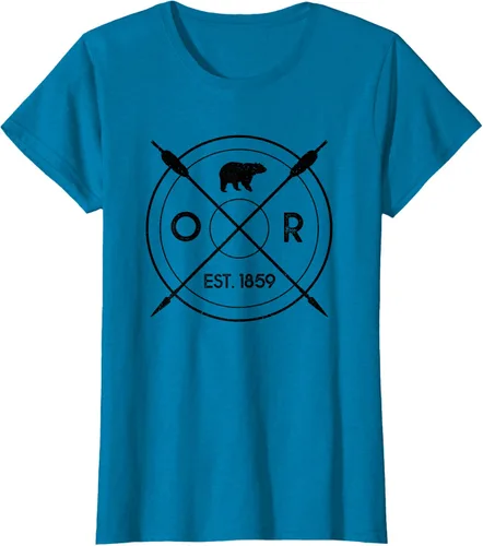 Vista 67 de Oregon Beaver State Bear OR Est. 1859 - Camiseta de regalo, gris, S