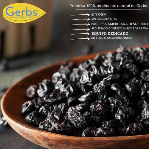 Vista 8 de Frutas secas GERBS, Top 14 libres de alergia alimentaria, sin sulfuro, sin conservantes, sin OMG, vegano