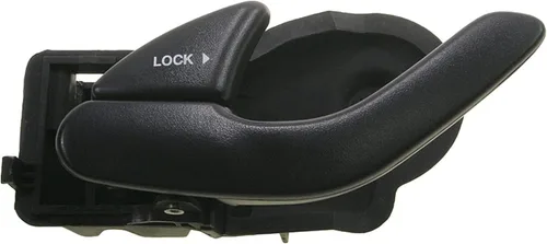 Vista 53 de TRQ Manija de puerta interior delantera izquierda cromada y negra para el lado del conductor compatible con Ford F-150 2012-2014