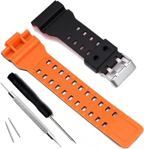 Vista 31 de My Time OliBoPo - Correa de repuesto de resina natural para reloj Casio G-Shock GD120/GA-100/GA-110/GA-100C