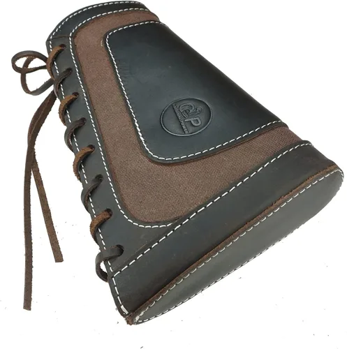 Vista 4 de Arma de lona de cuero con funda de soporte de carcasa para 12ga .22lr .45-70 .308 .30-06 Cal
