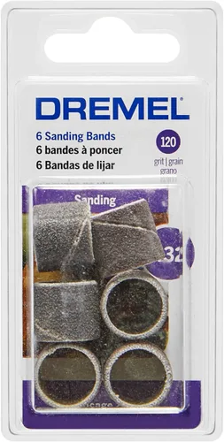 Vista 8 de Dremel Bandas de lijado de grano 120 de 432 12 pulgadas, paquete de 6, accesorio de herramienta giratoria