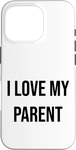 Vista 20 de iPhone 16 I Love My Parent Case