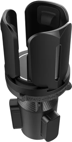 Vista 8 de Portavasos y organizador expandible de alta resistencia para automóvil, ajuste universal para botellas grandes, tazas de café, teléfonos, alimentos