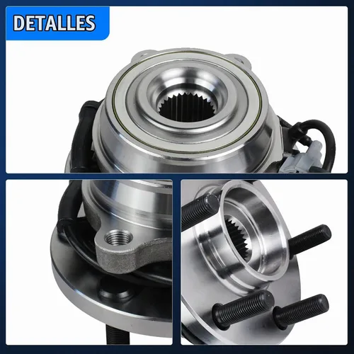 Vista 7 de Autoround 515065 Conjunto de rodamiento de rueda delantera 4WD y buje compatible con Nissan Frontier 2005-2018 Pathfinder 2005-2012 Xterra
