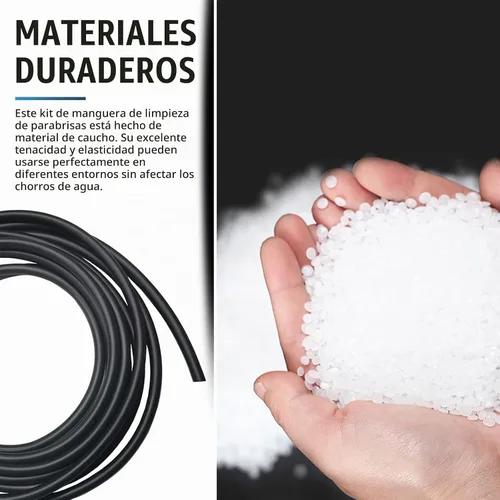 Vista 4 de Kit de manguera de limpiaparabrisas para auto lekudo Pack-30, manguera de goma flexible a prueba de fugas de 13 pies, con conector de manguera tipo