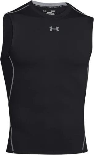 Vista 30 de Under Armour - Camiseta de compresión HeatGear sin mangas para hombre Negro (001)/Blanco