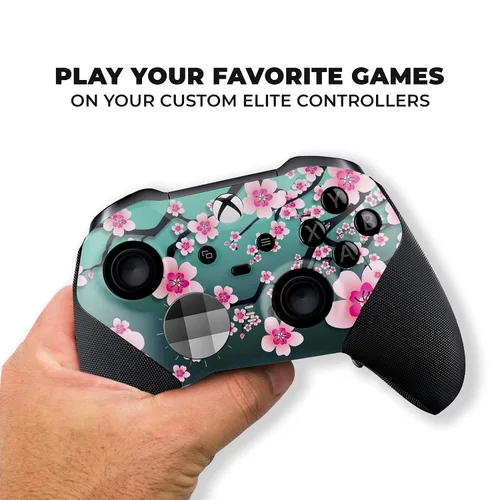 Vista 4 de Cherry Blossom X-box Elite Controller Series 2 Limited Edition by DreamController. Custom Elite Series 2 Controller for X-box OneSeries XS. with