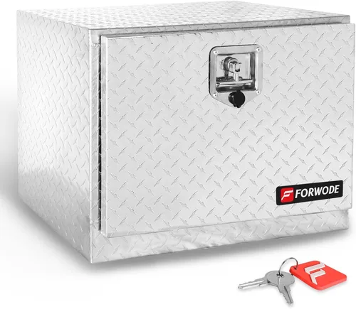 Vista 8 de FORWODE Caja de herramientas de 18 Pulgadas para Carrocería de Camión, de Aluminio, para Camión con Remolque, Caja de Herramientas para Camioneta